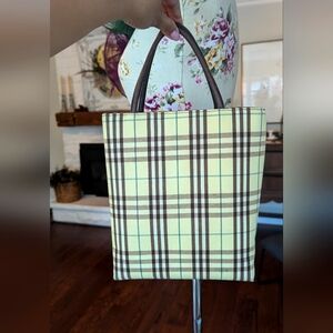 BURBERRY House Check Tote Tote Bag‎ Vintage
